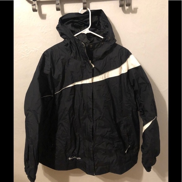 Columbia black ski jacket velvet like lining XXL